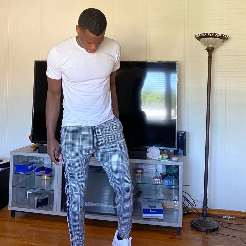 PLAID PANTS